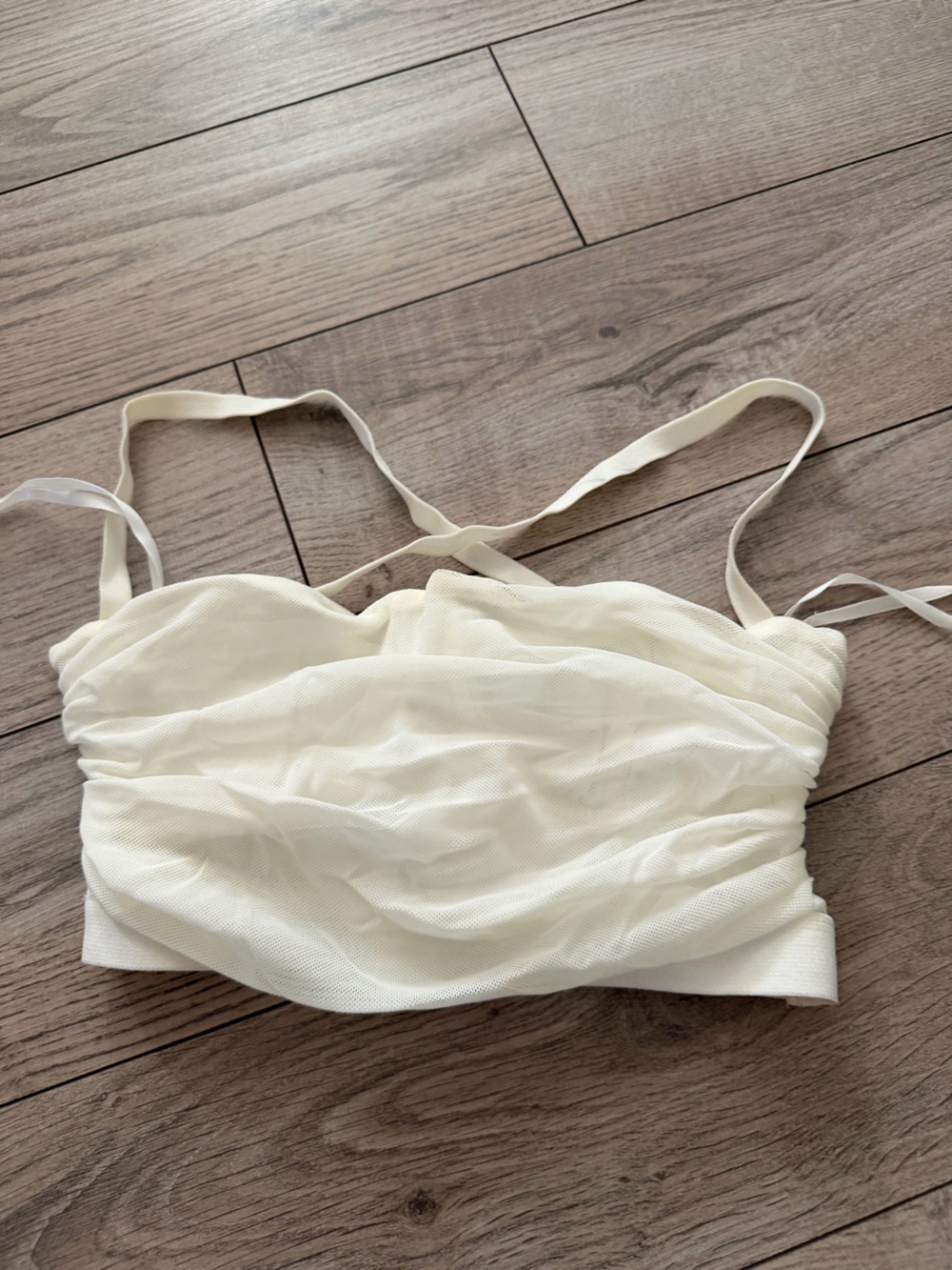 Princess Polly Cream Bralette Top